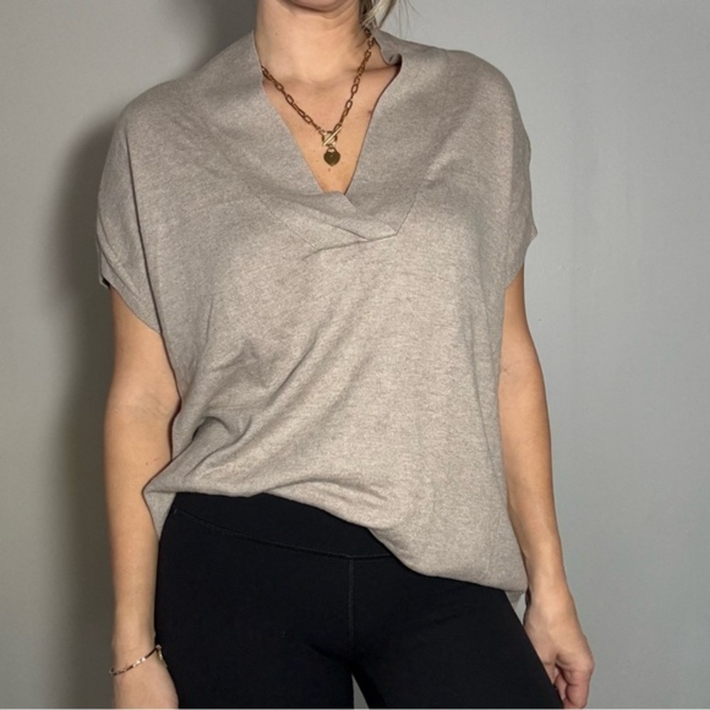 Banana Republic Beige V-Neck Top